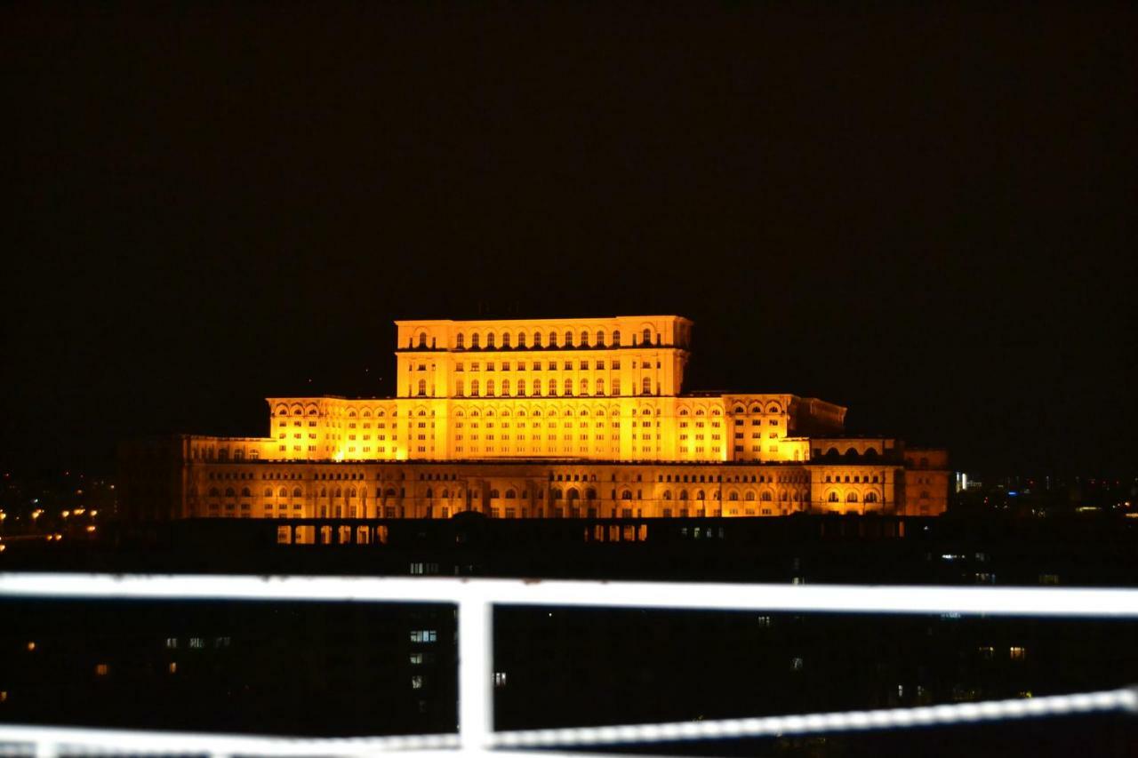 Panorama The Parliament Palace Bucharest Luaran gambar
